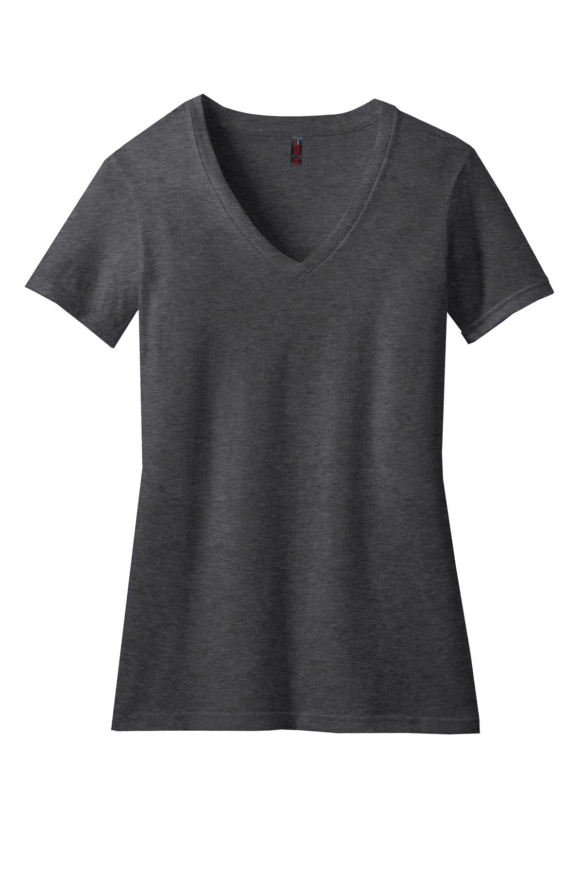 District® Women's Perfect Blend® CVC V-Neck Tee (CORE COLORS)