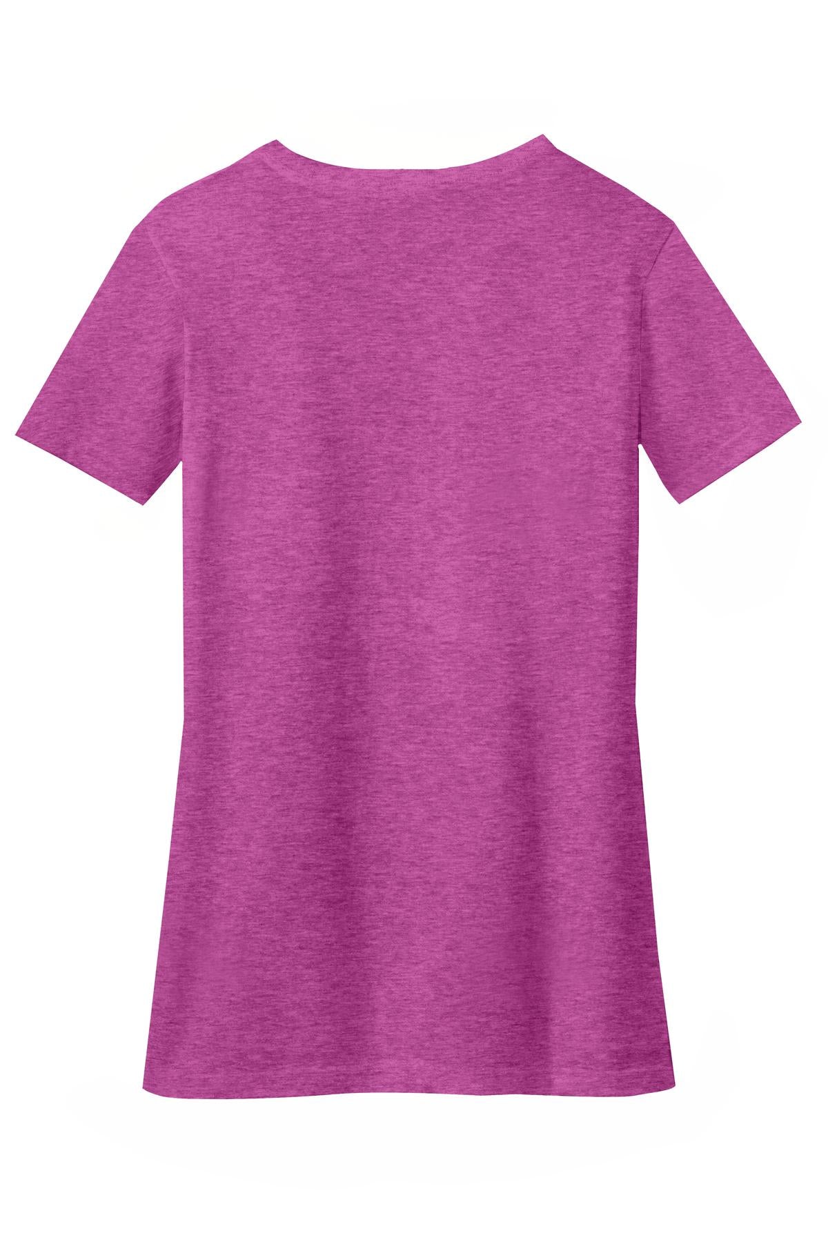 District® Women's Perfect Blend® CVC V-Neck Tee (CORE COLORS)