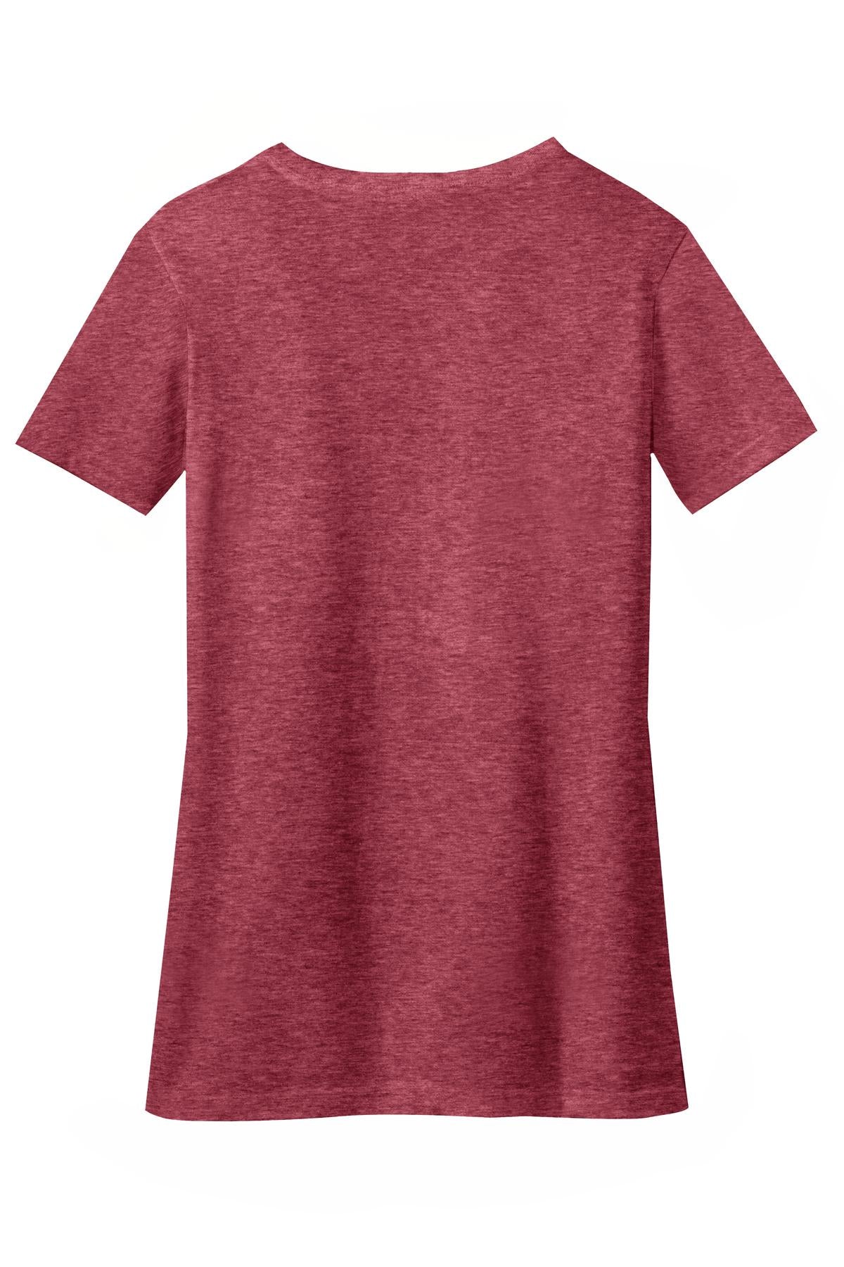 District® Women's Perfect Blend® CVC V-Neck Tee (CORE COLORS)