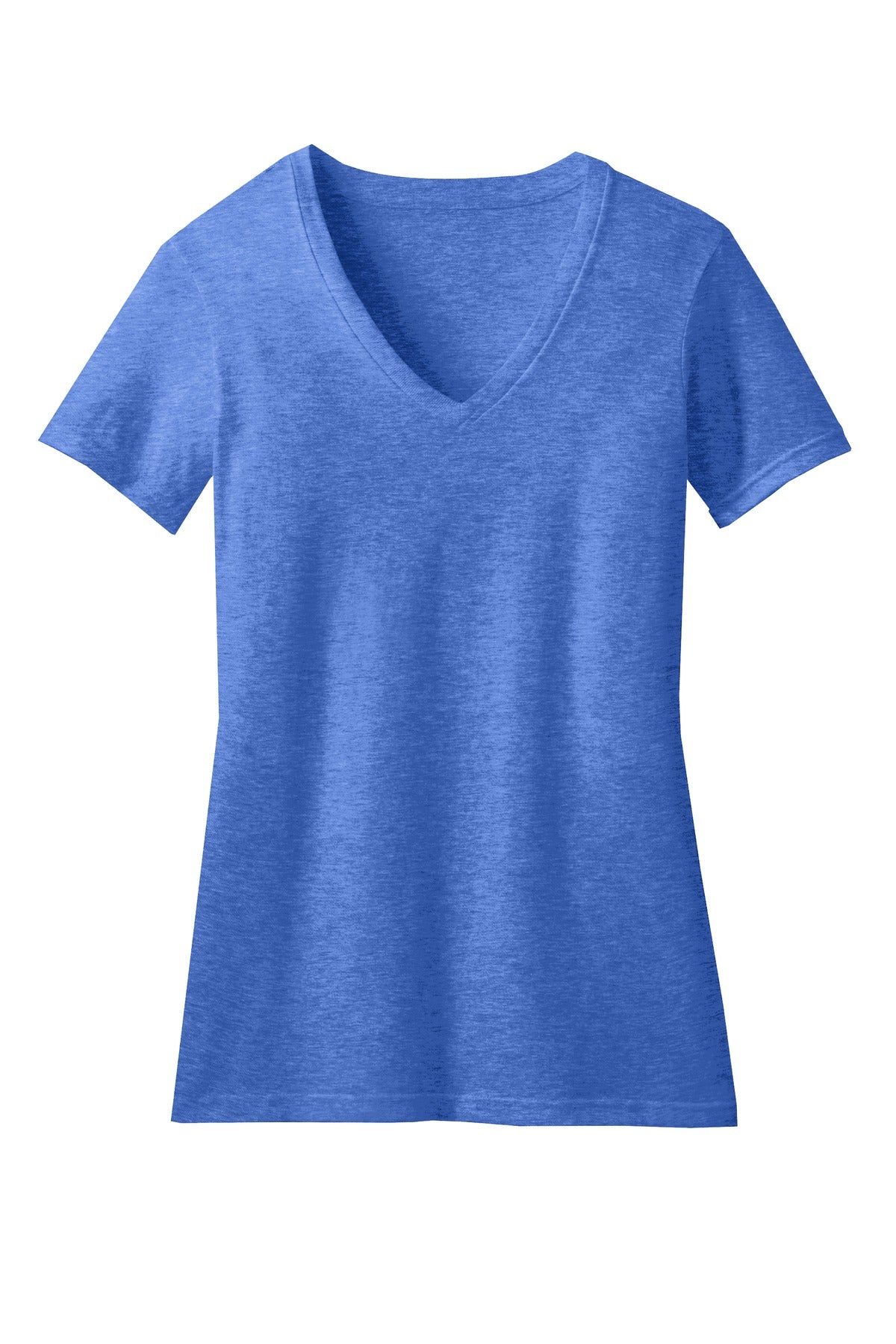 District® Women's Perfect Blend® CVC V-Neck Tee (CORE COLORS)