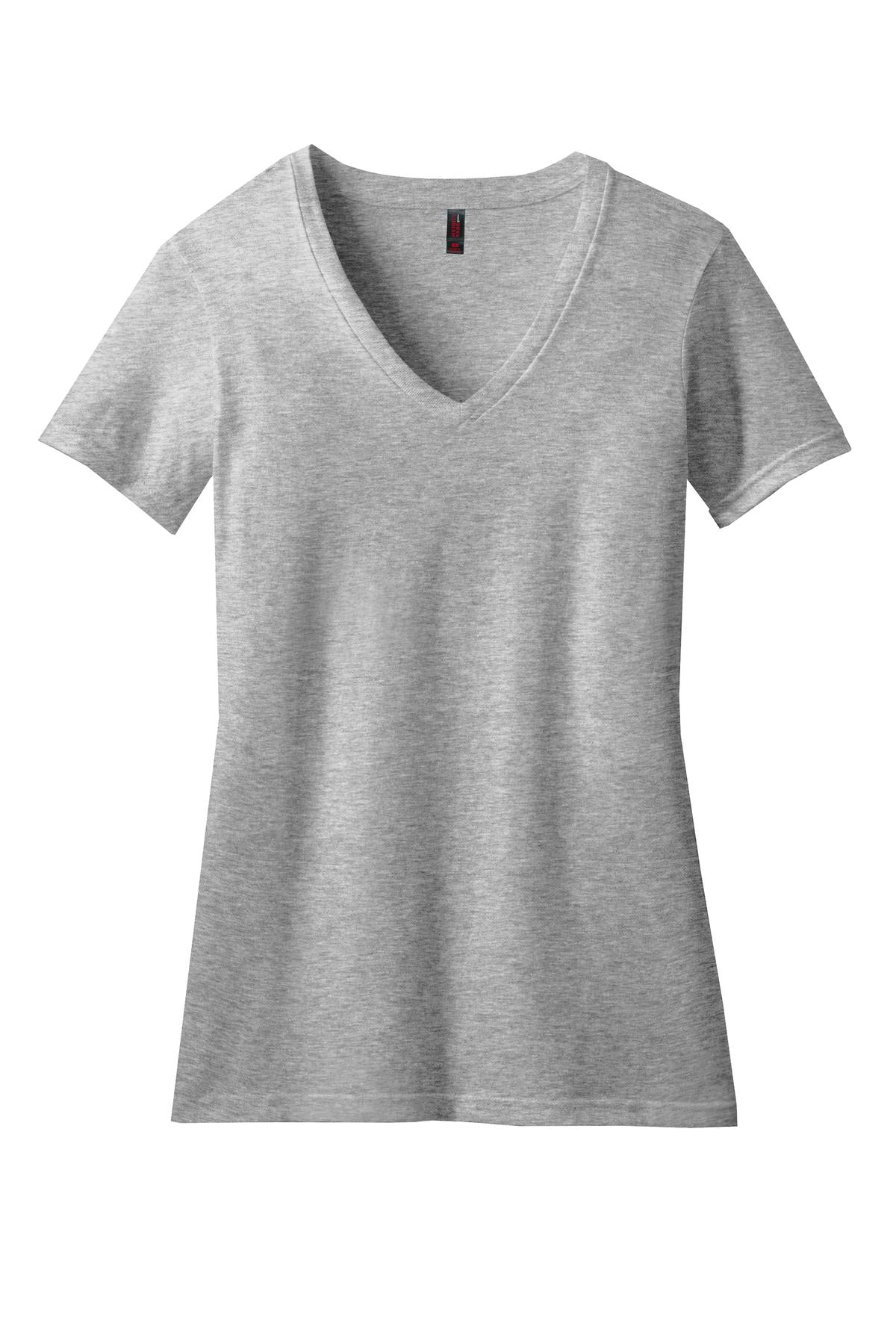 District® Women's Perfect Blend® CVC V-Neck Tee (CORE COLORS)