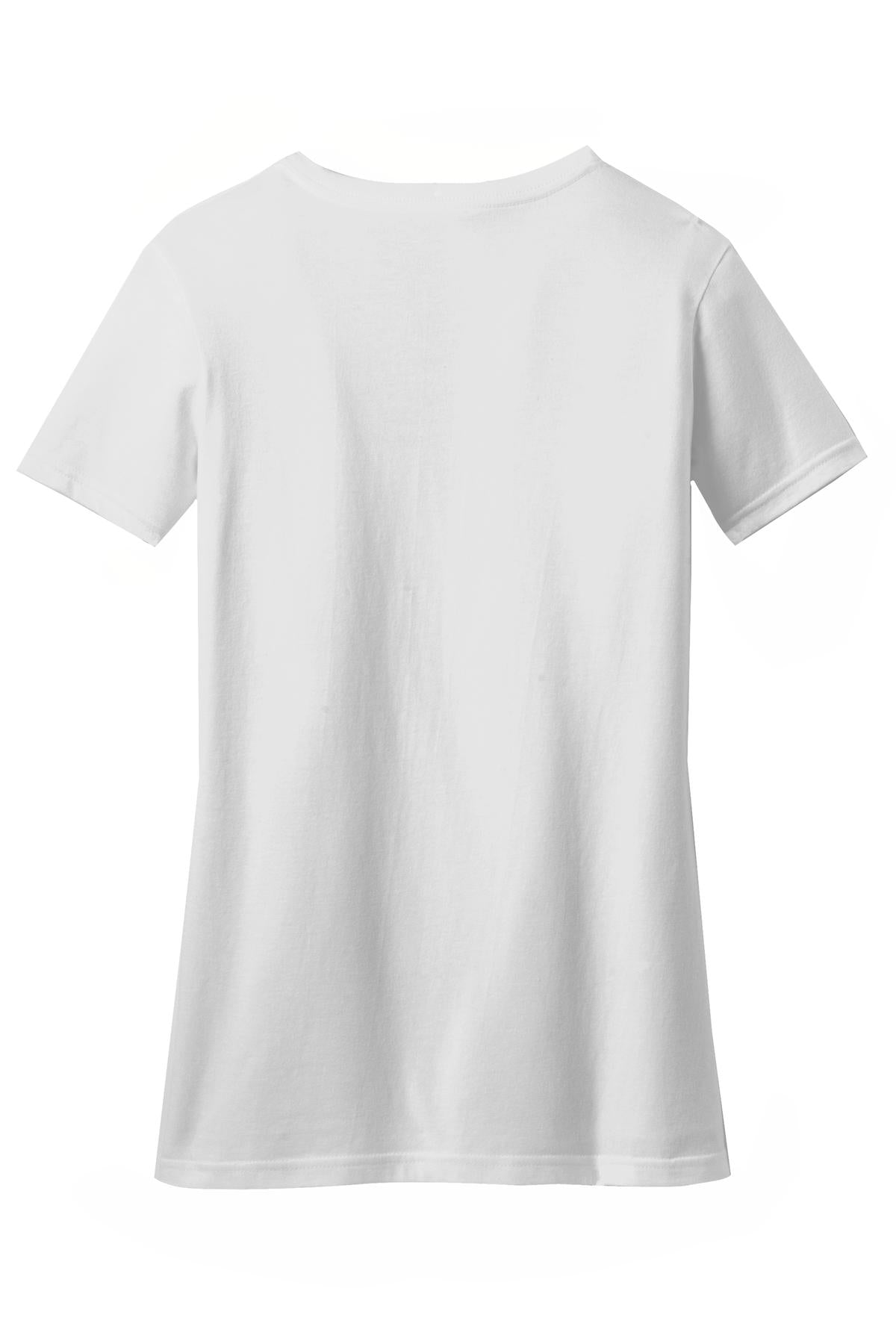 District® Women's Perfect Blend® CVC V-Neck Tee (CORE COLORS)