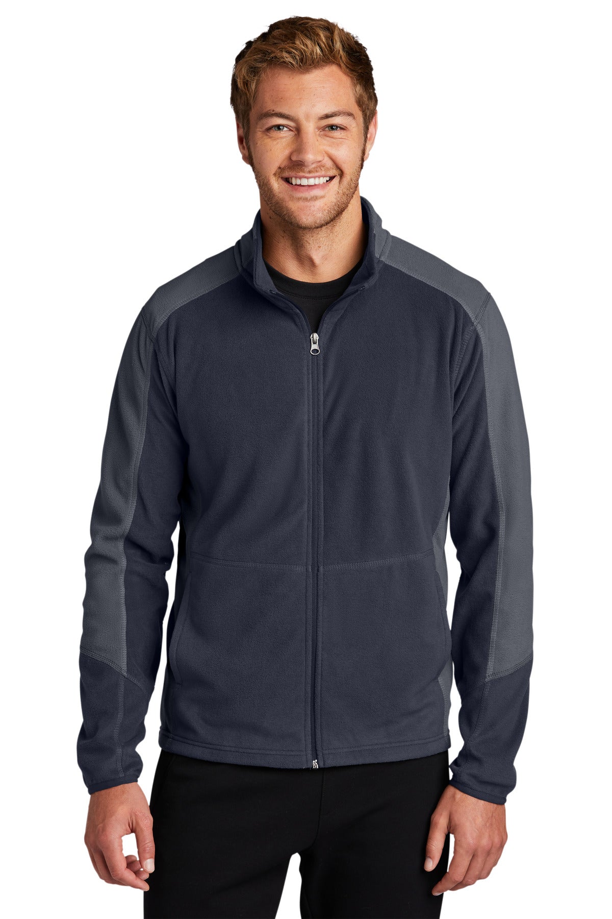 Port Authority® Colorblock Microfleece Jacket