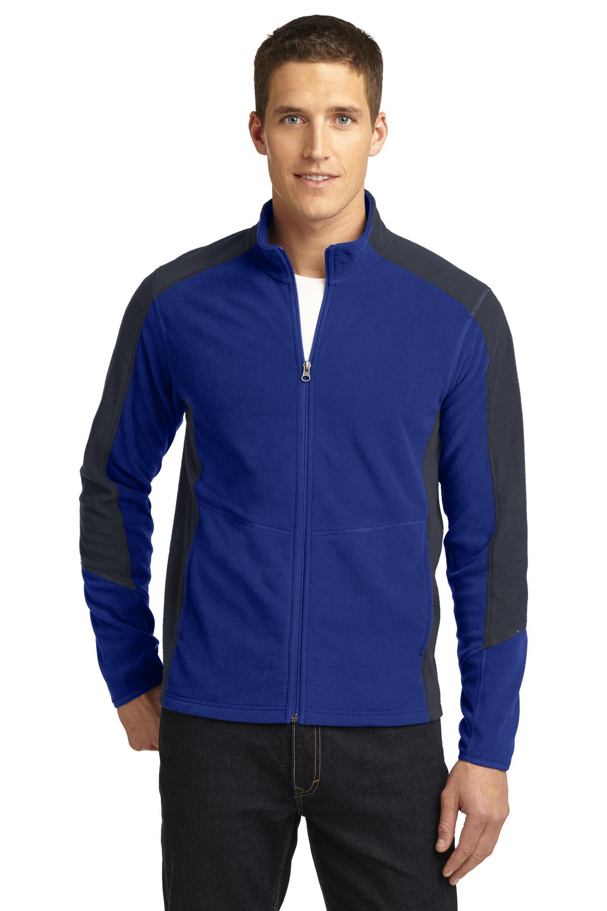 Port Authority® Colorblock Microfleece Jacket