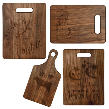 Walnut Cutting Board with Handle