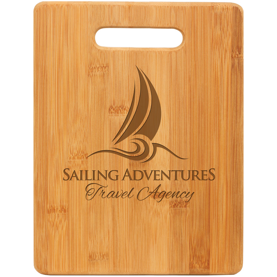 Bamboo Rectangle Cutting Boards with Handles - Multiple Sizes