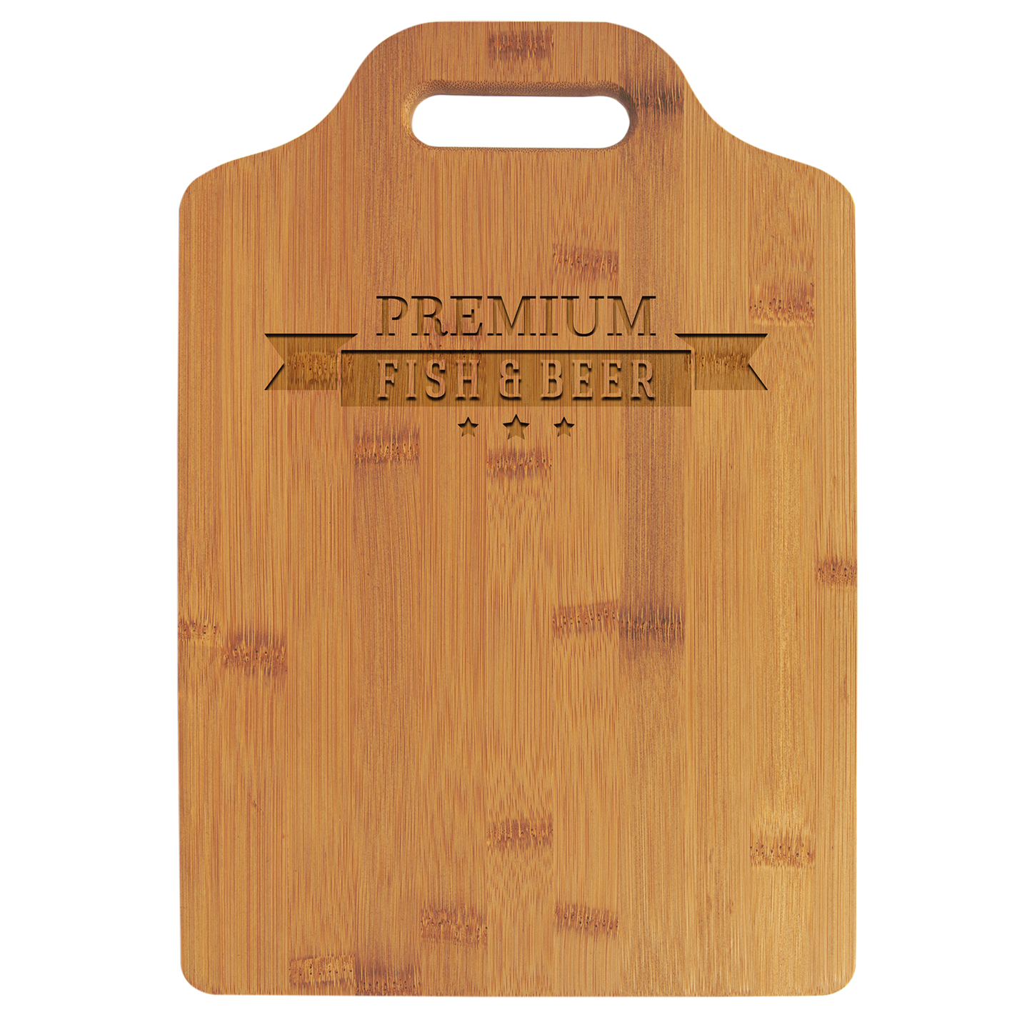 Natural Bamboo Cutting Board with Handle