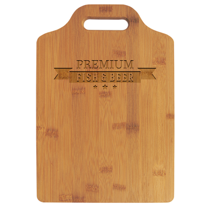 Natural Bamboo Cutting Board with Handle