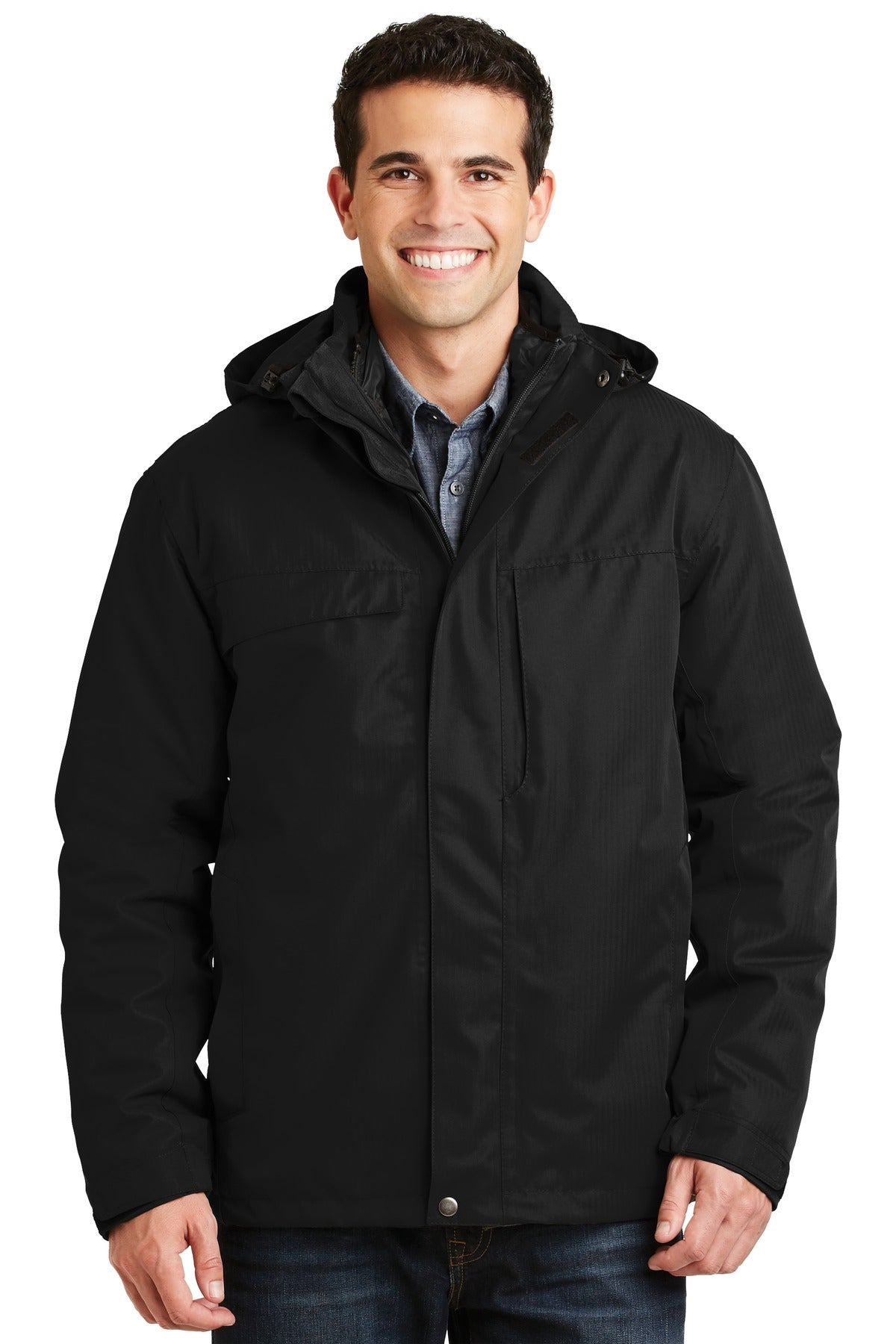 Port Authority® Herringbone 3-in-1 Parka