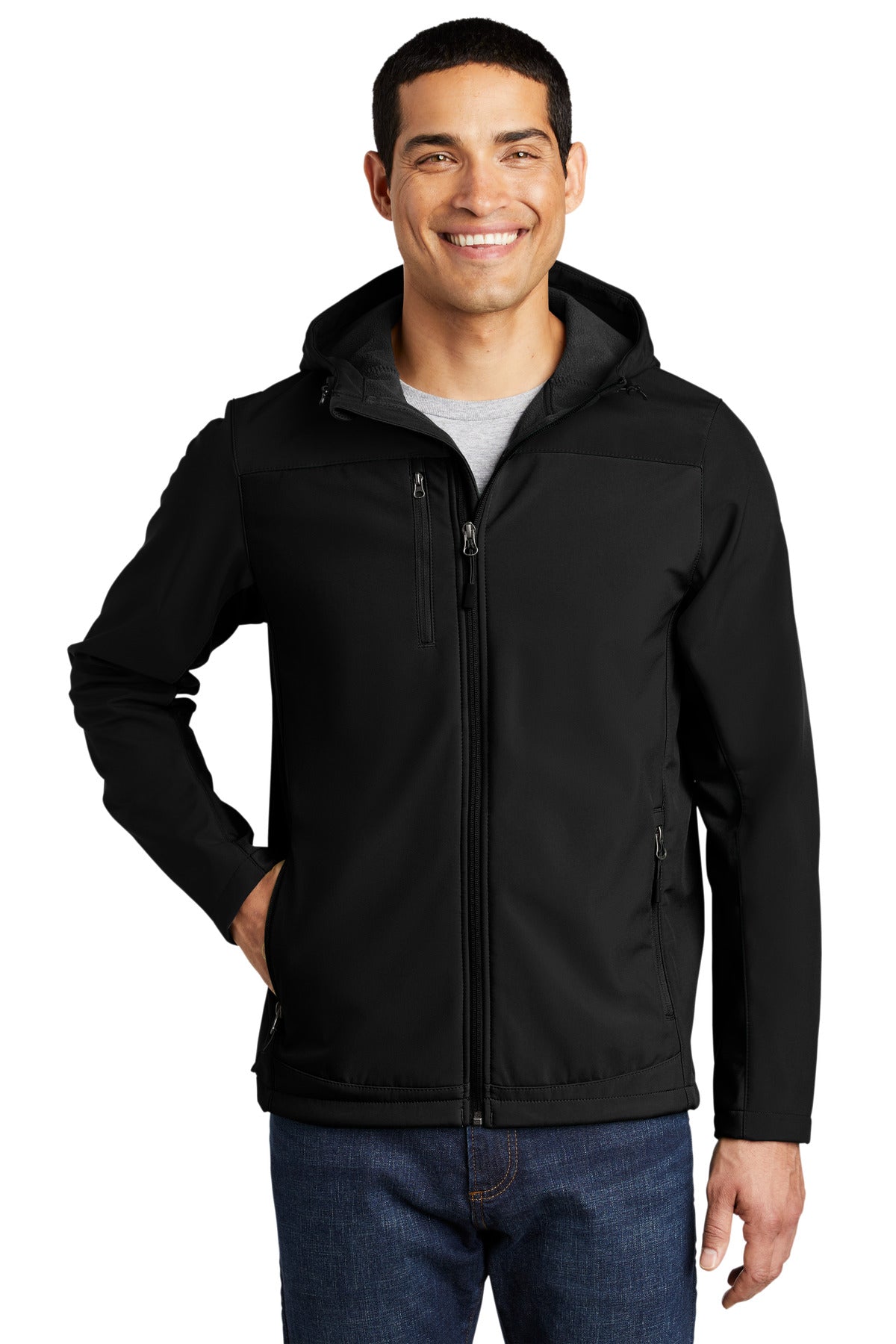 Port Authority® Hooded Core Soft Shell Jacket