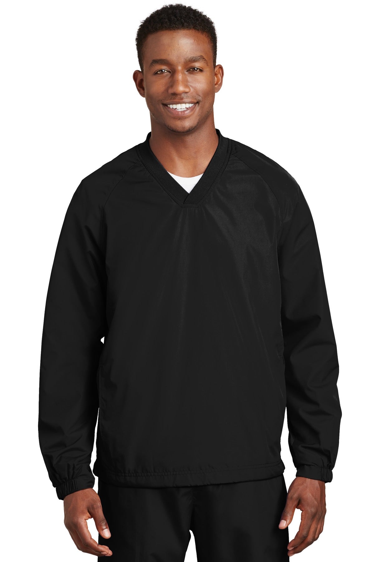 Sport-Tek® V-Neck Raglan Wind Shirt