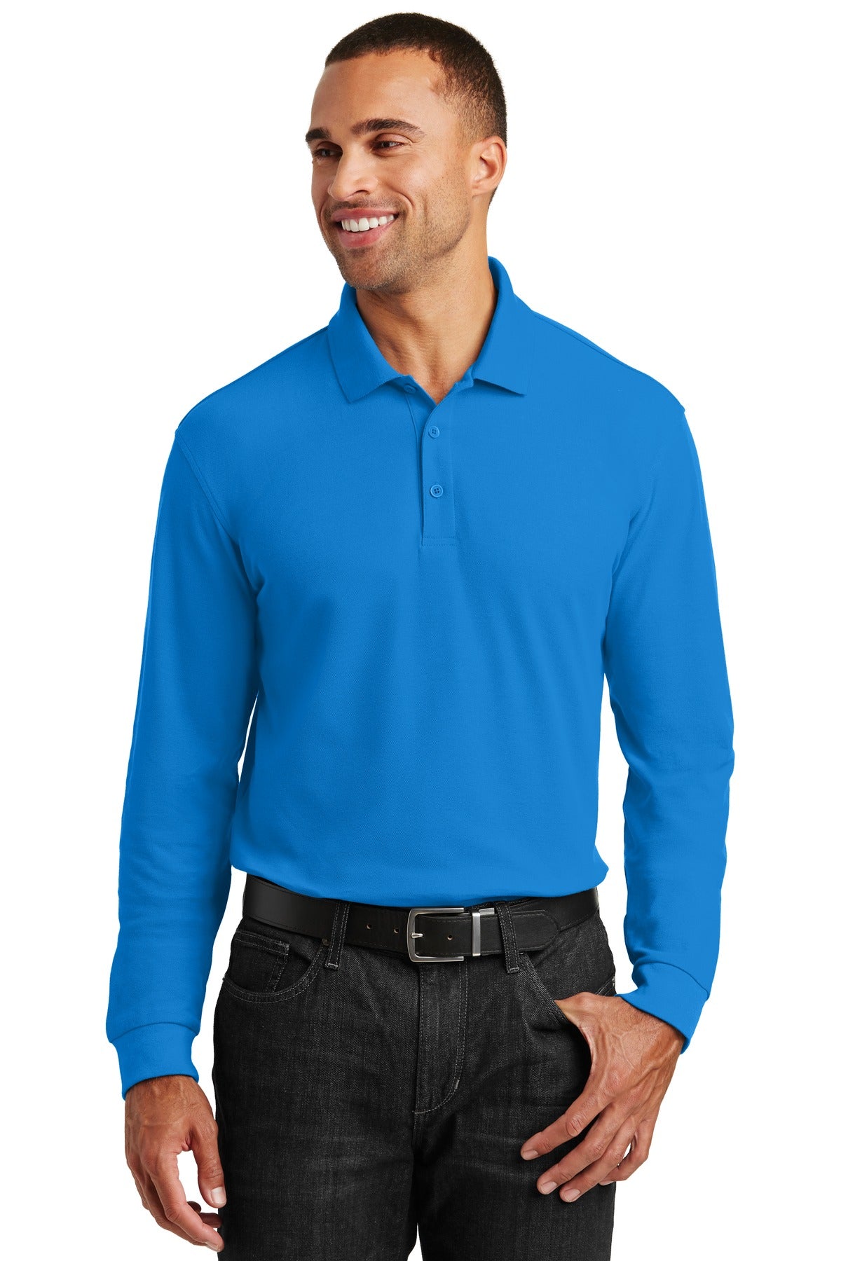 Port Authority® Long Sleeve Core Classic Pique Polo