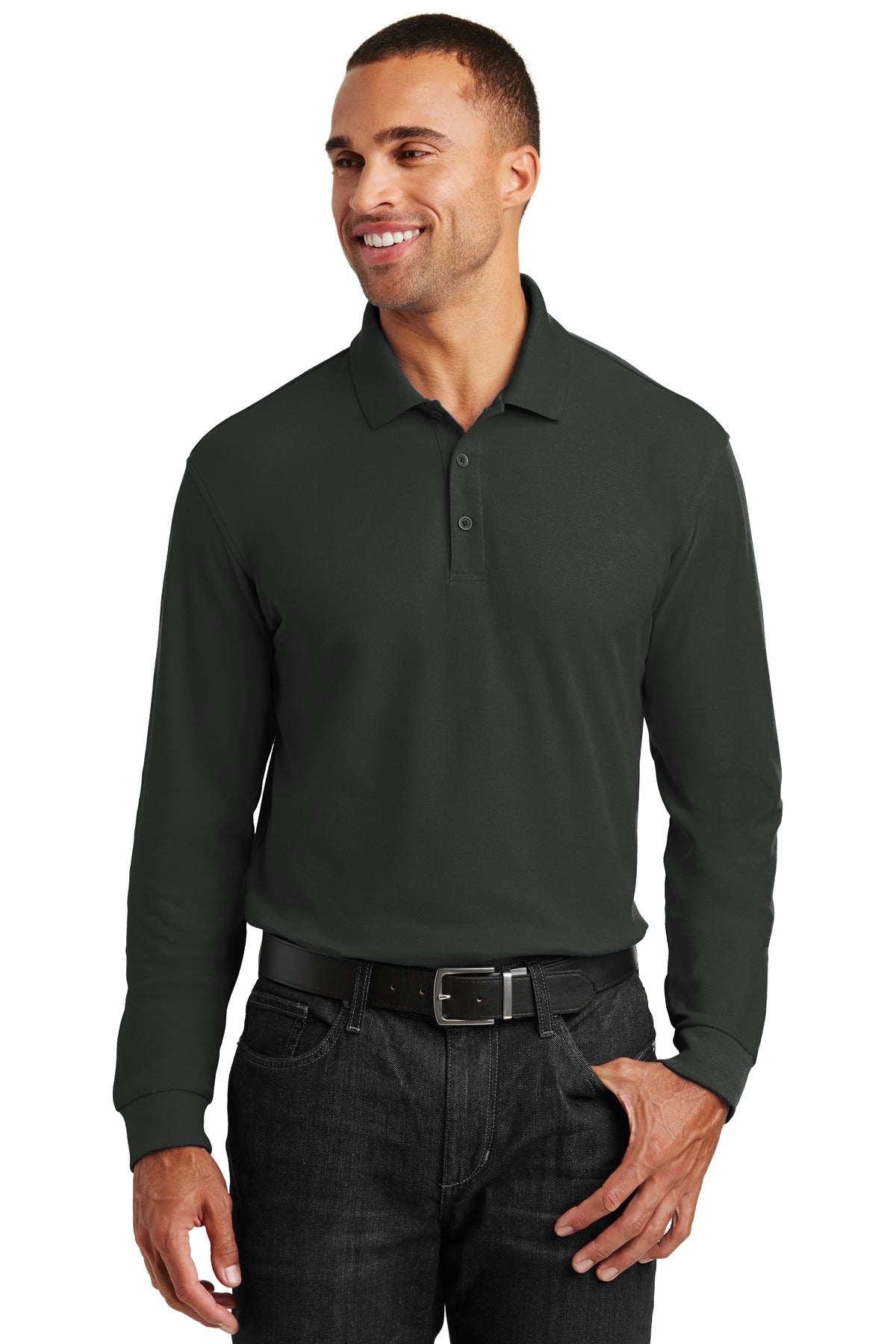 Port Authority® Long Sleeve Core Classic Pique Polo