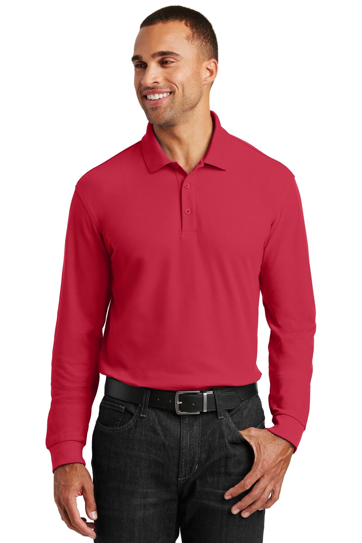 Port Authority® Long Sleeve Core Classic Pique Polo