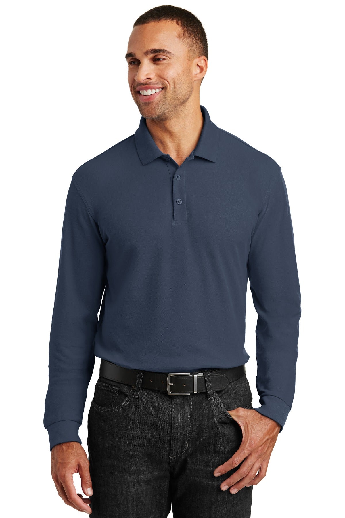 Port Authority® Long Sleeve Core Classic Pique Polo