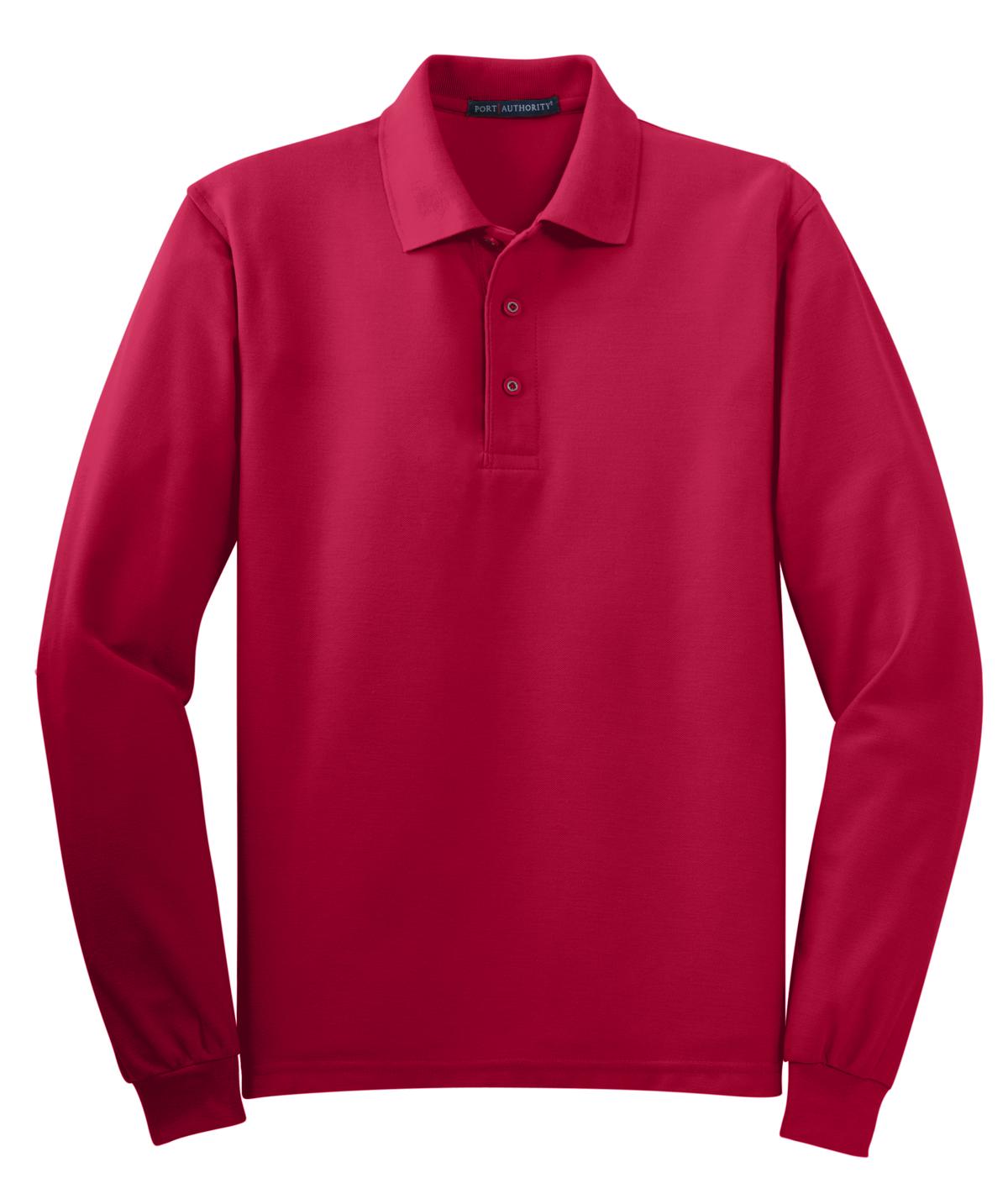 Port Authority® Silk Touch Long Sleeve Polo