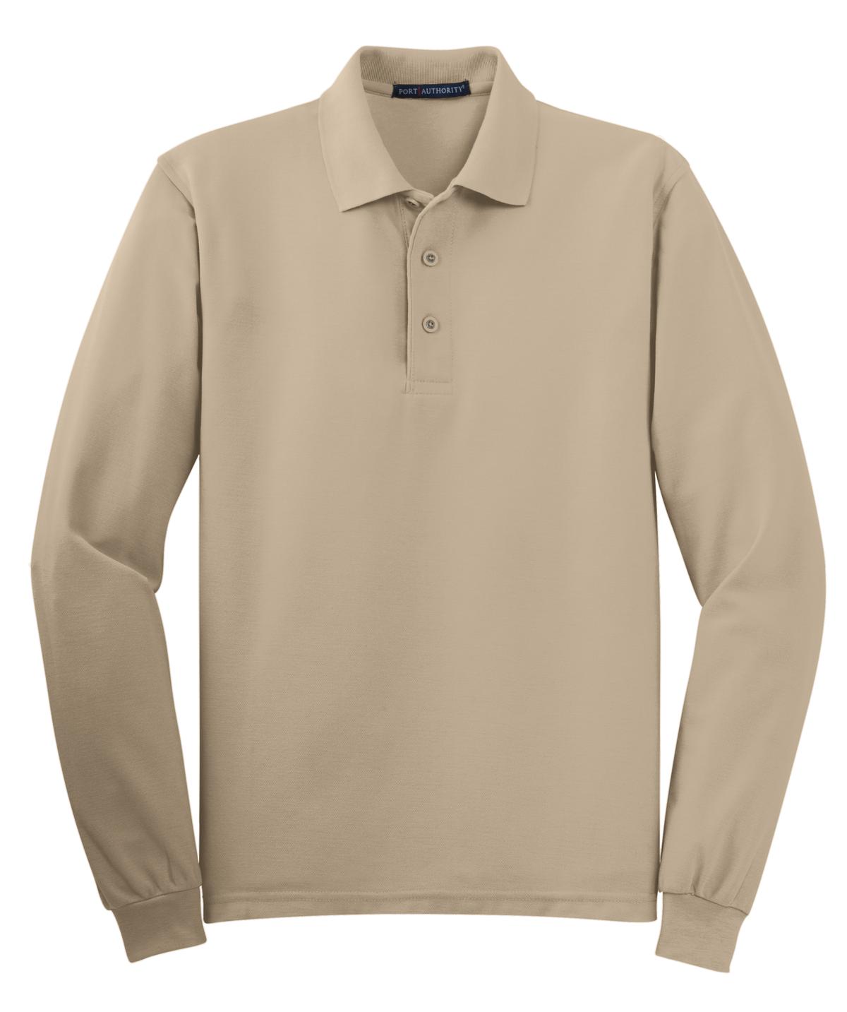 Port Authority® Silk Touch Long Sleeve Polo