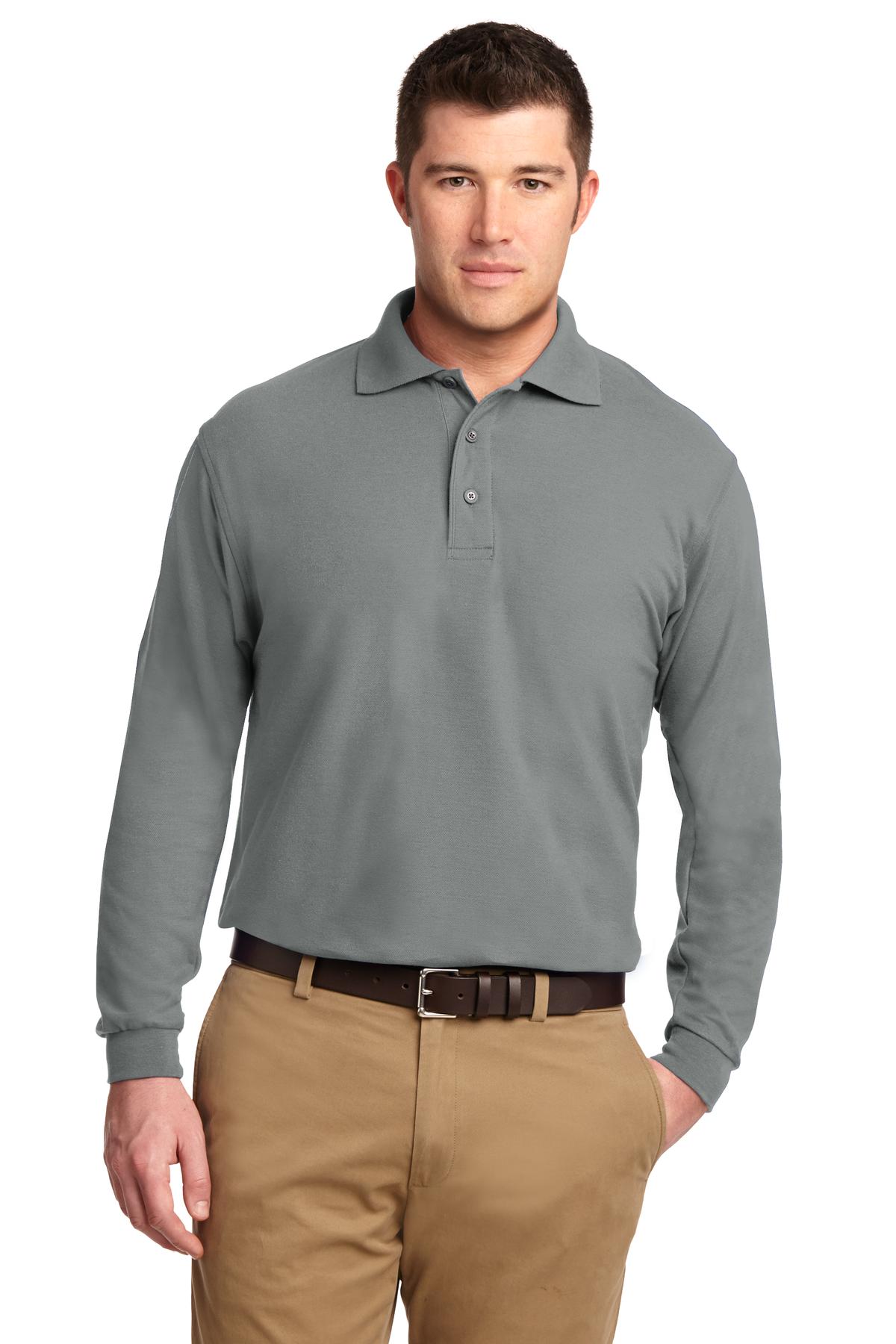 Port Authority® Silk Touch Long Sleeve Polo