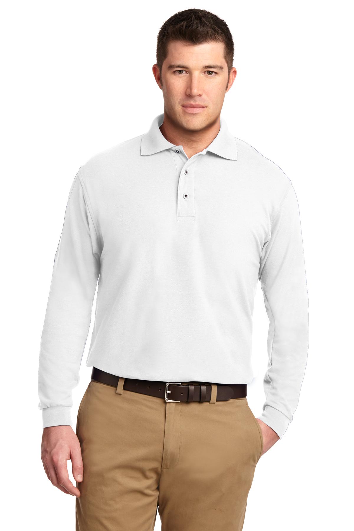 Port Authority® Silk Touch Long Sleeve Polo