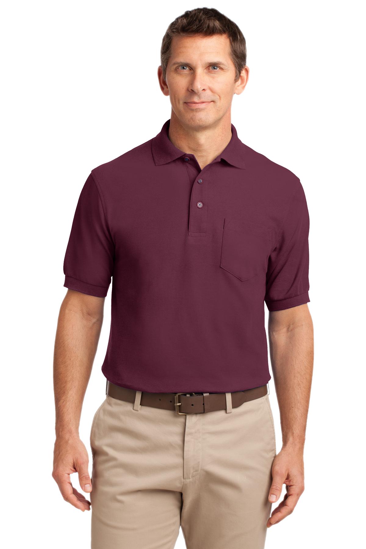 Port Authority® Silk Touch Polo with Pocket