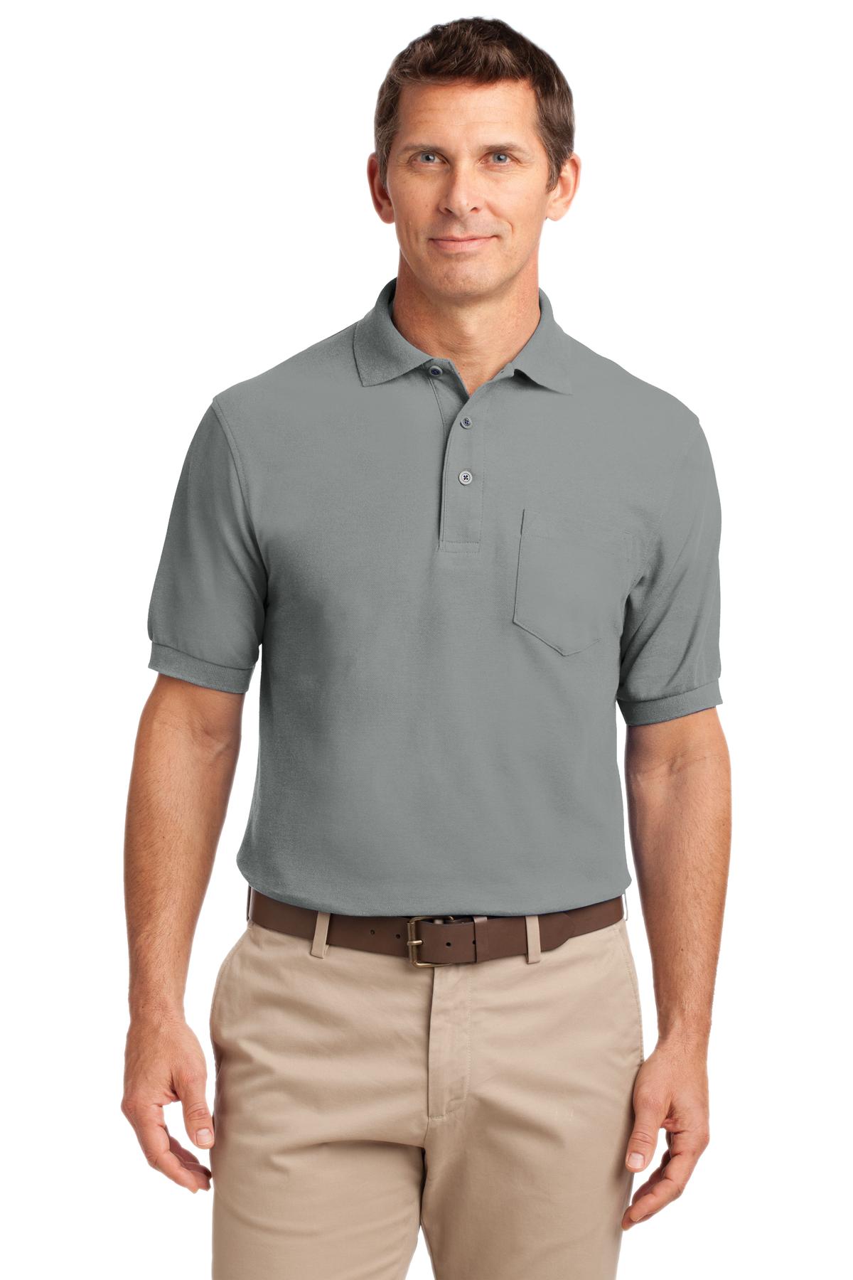 Port Authority® Silk Touch Polo with Pocket