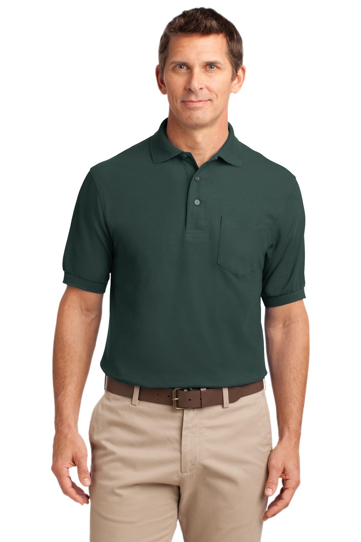 Port Authority® Silk Touch Polo with Pocket