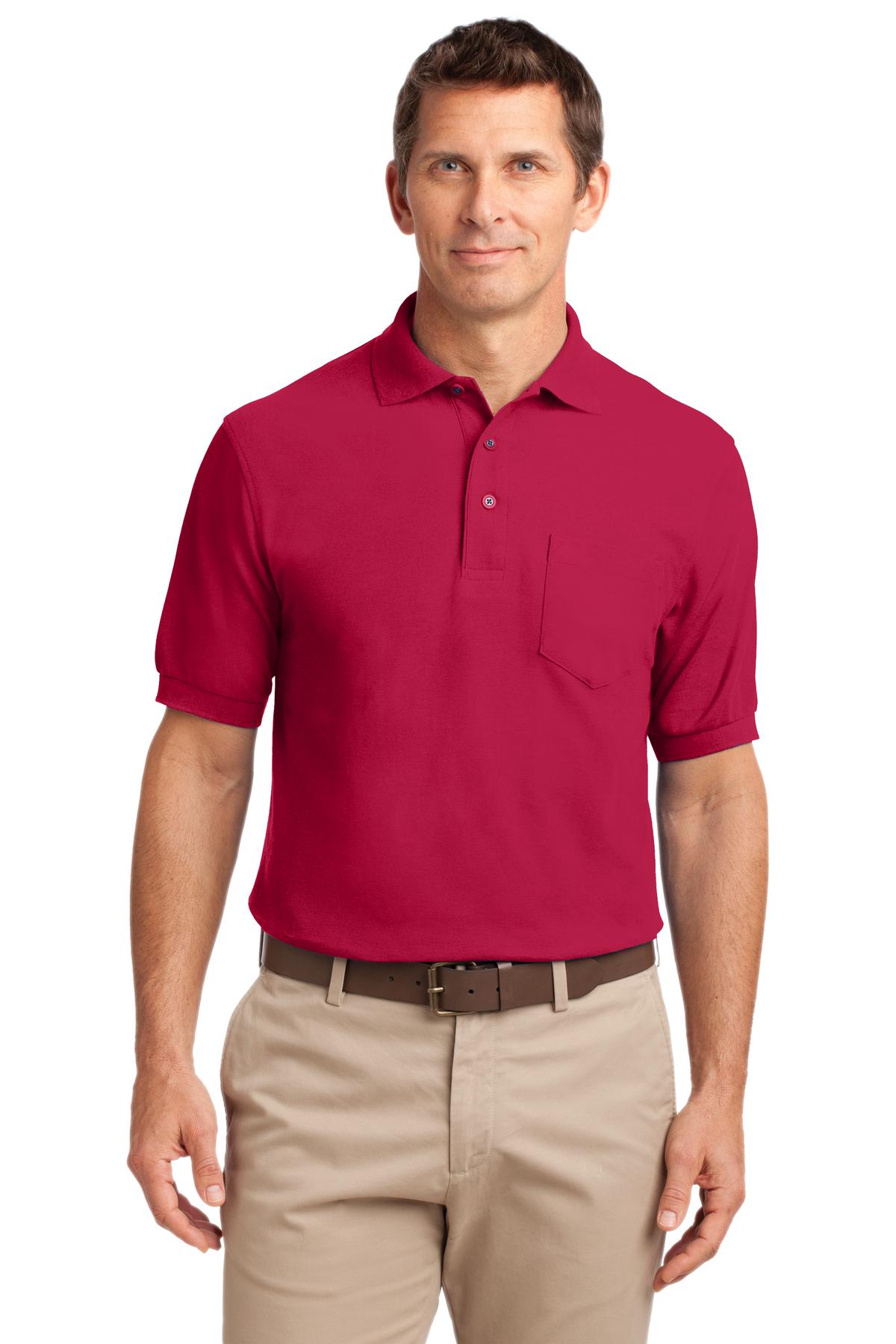 Port Authority® Silk Touch Polo with Pocket