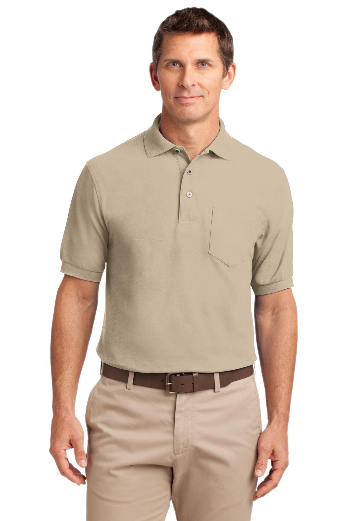 Port Authority® Silk Touch Polo with Pocket