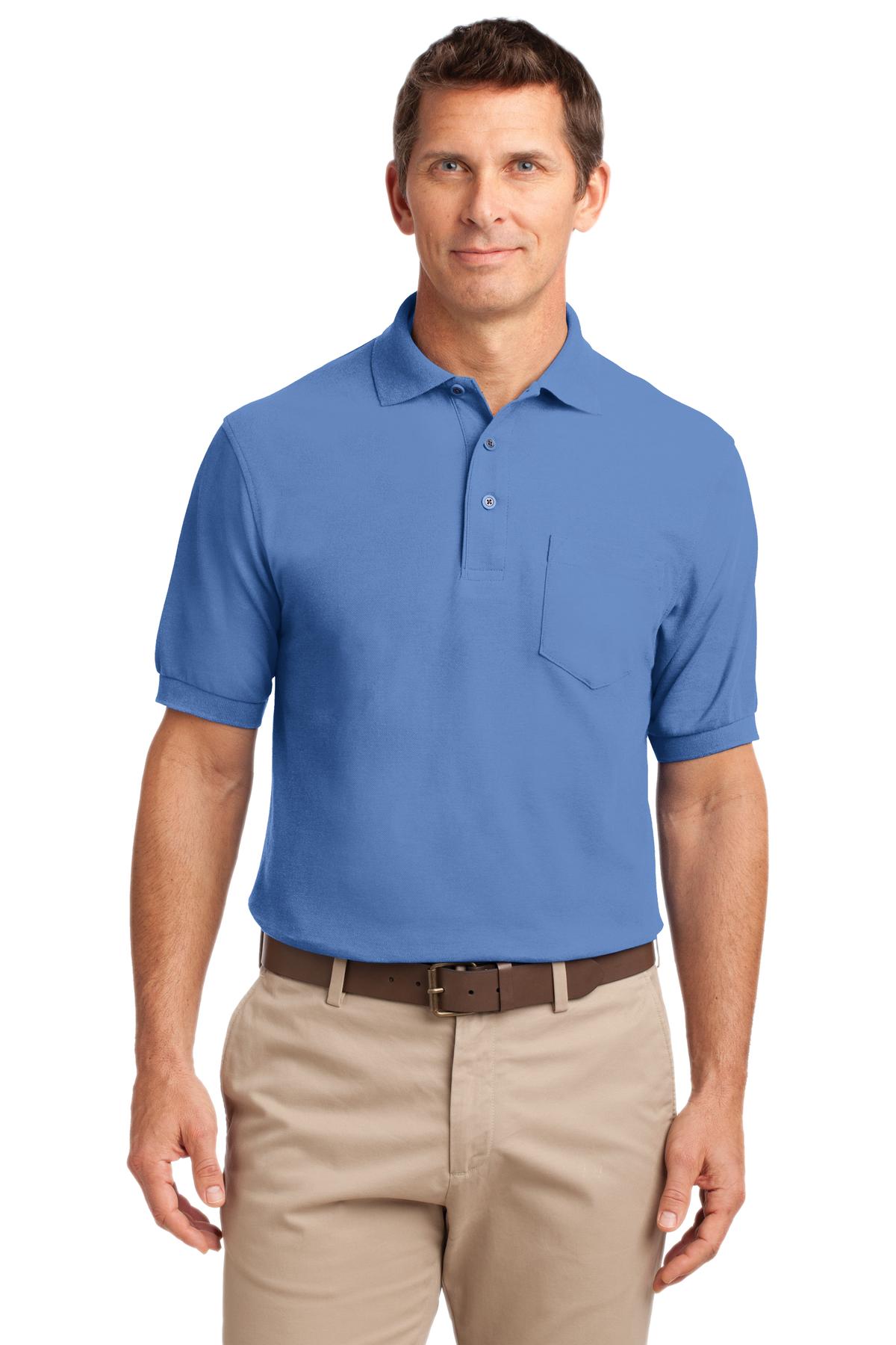 Port Authority® Silk Touch Polo with Pocket