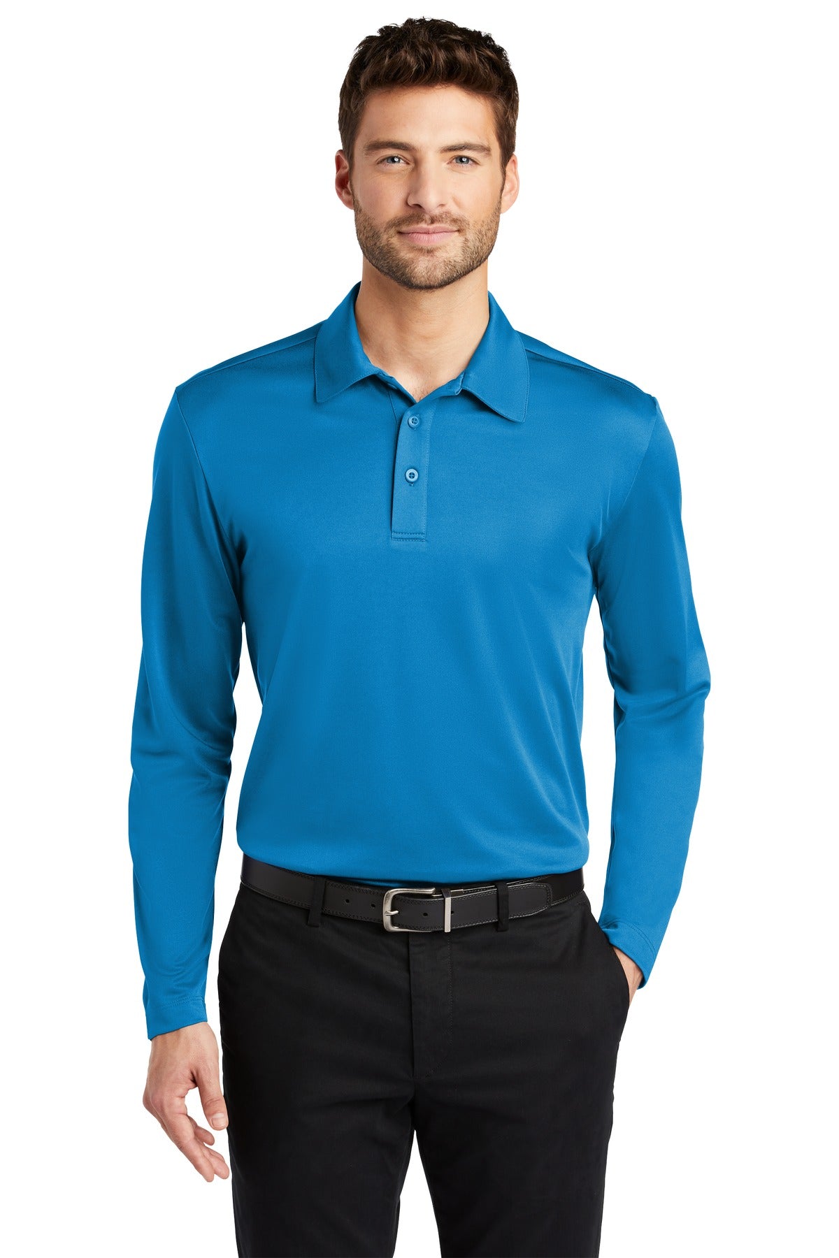 Port Authority® Silk Touch Performance Long Sleeve Polo