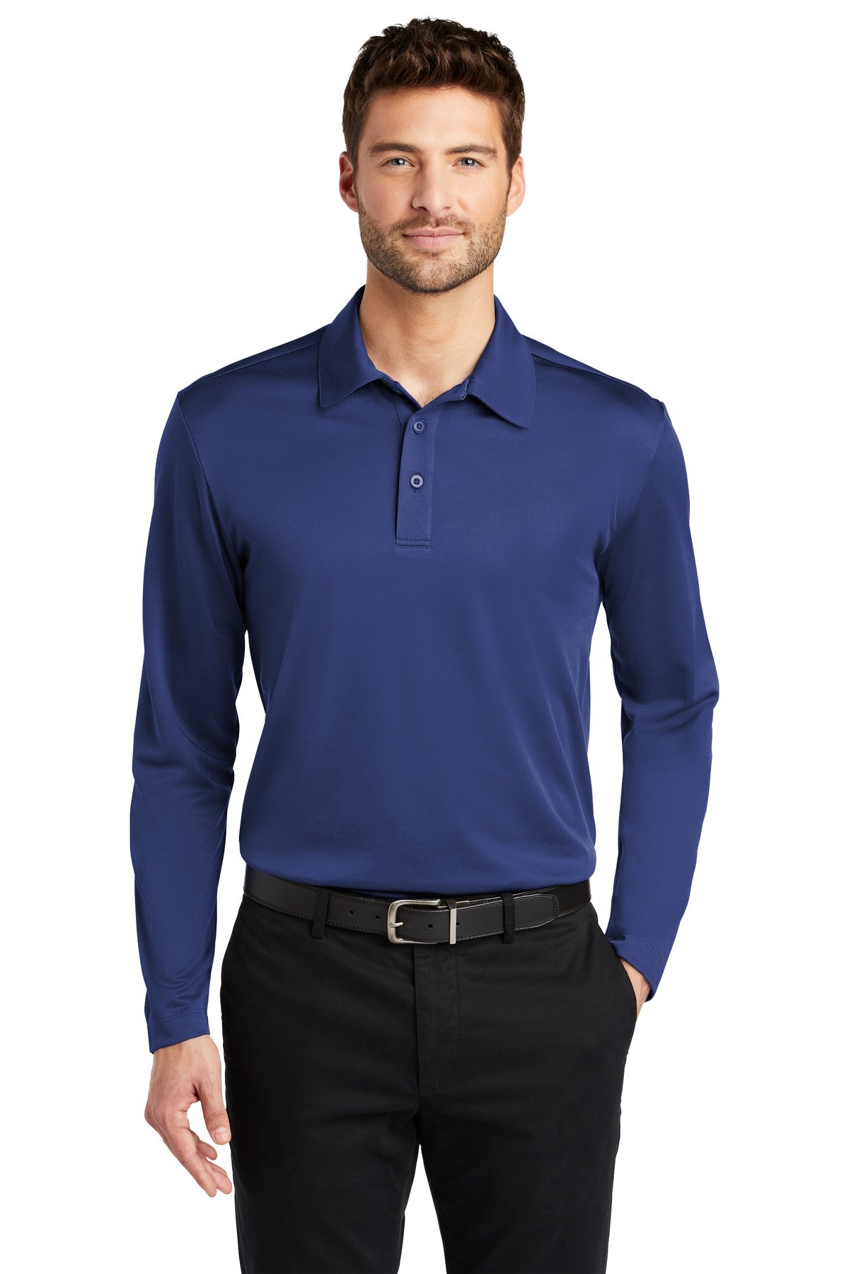 Port Authority® Silk Touch Performance Long Sleeve Polo