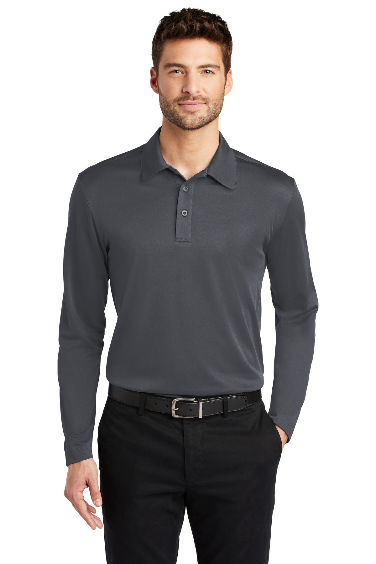 Port Authority® Silk Touch Performance Long Sleeve Polo