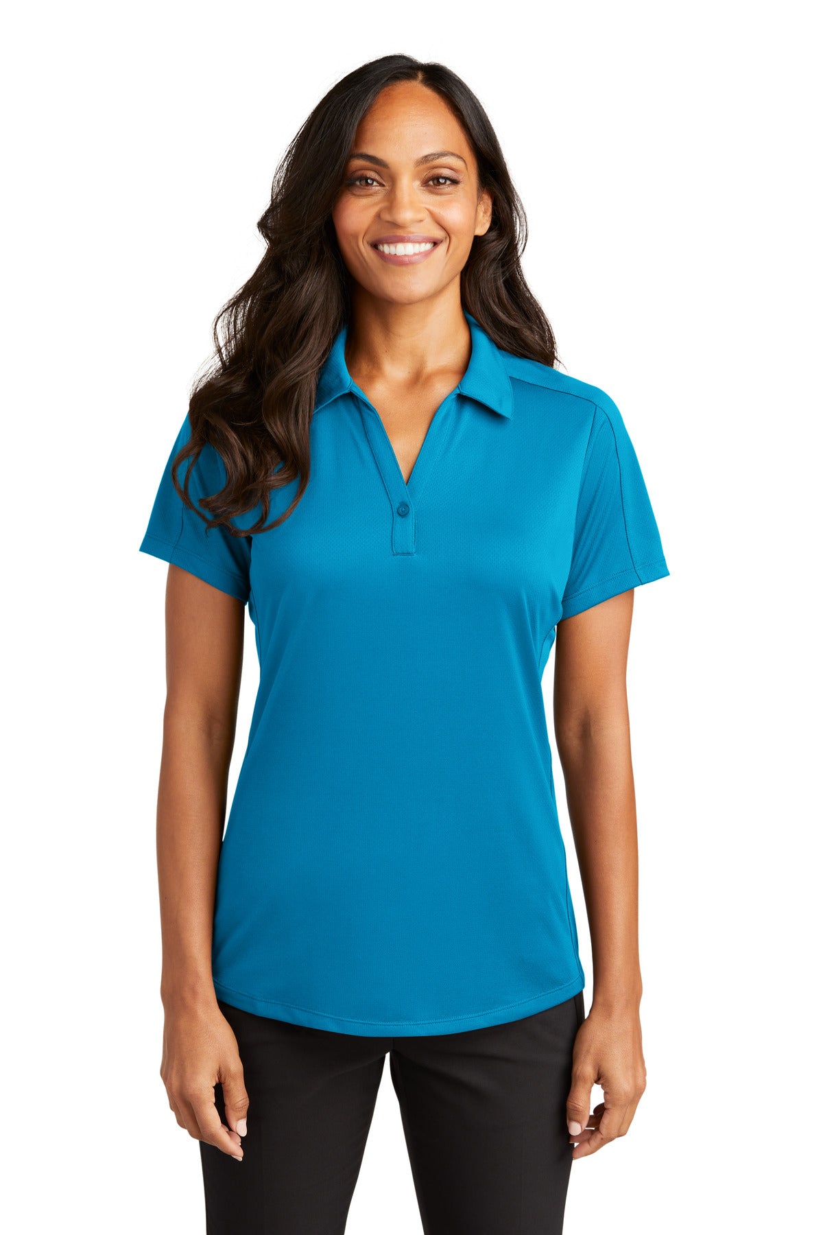 Port Authority® Women's Diamond Jacquard Polo