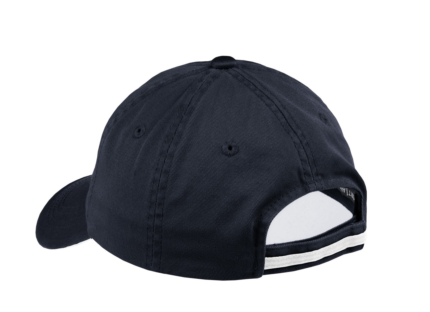 Port Authority® Sandwich Bill Cap with Striped Closure