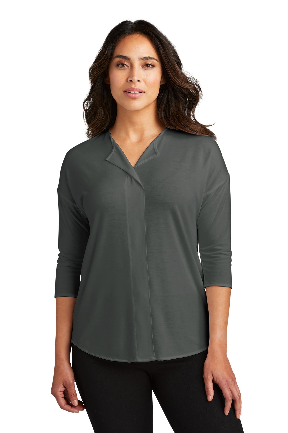 Port Authority® Women's Concept 3/4-Sleeve Soft Split Neck Top