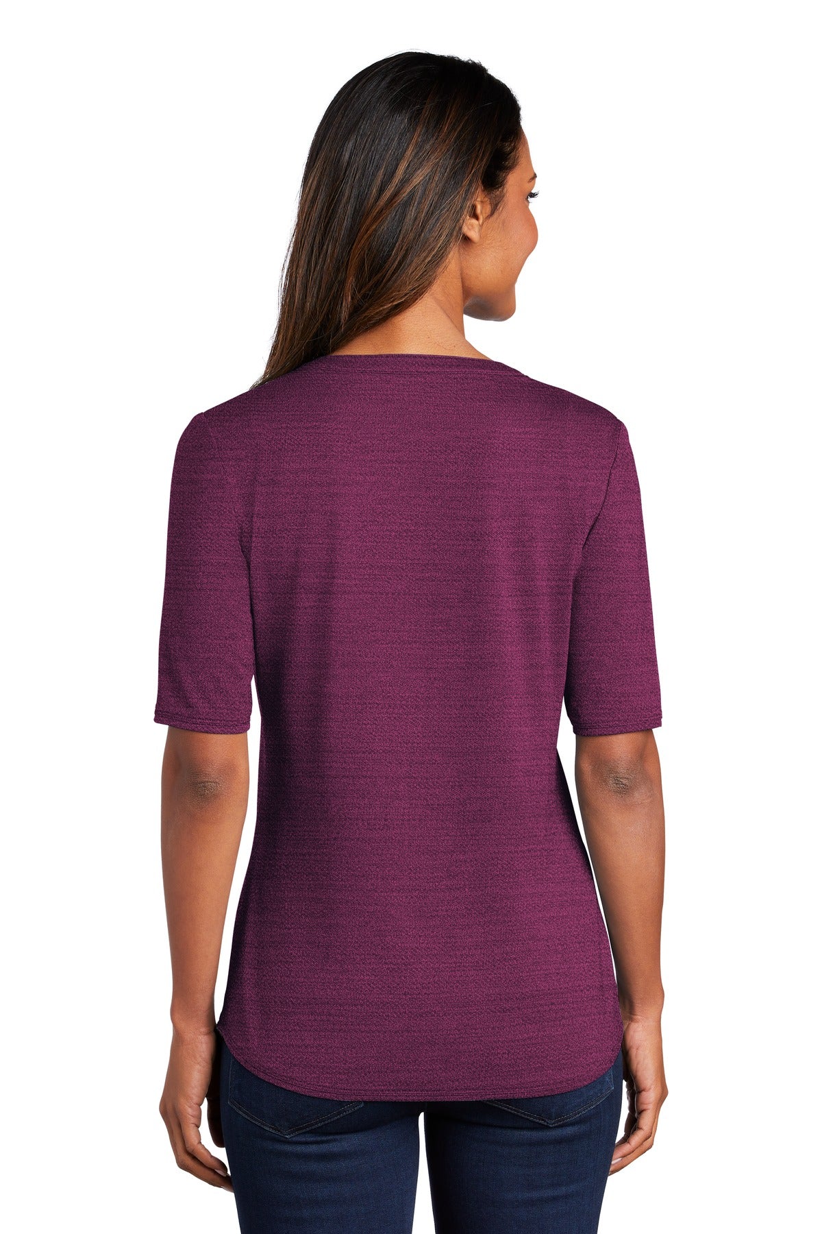 Port Authority® Women's Stretch Heather Open Neck Top