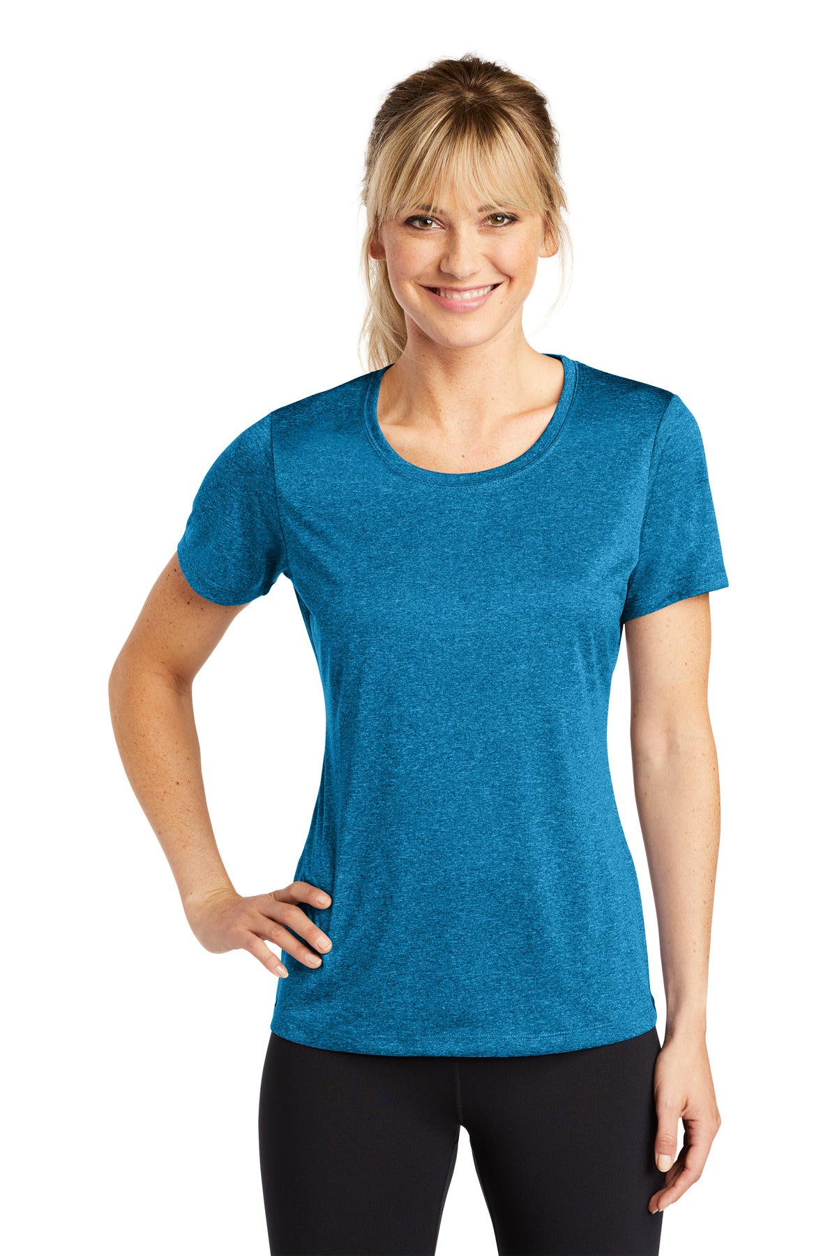 Sport-Tek® Women's Heather Contender Scoop Neck Tee