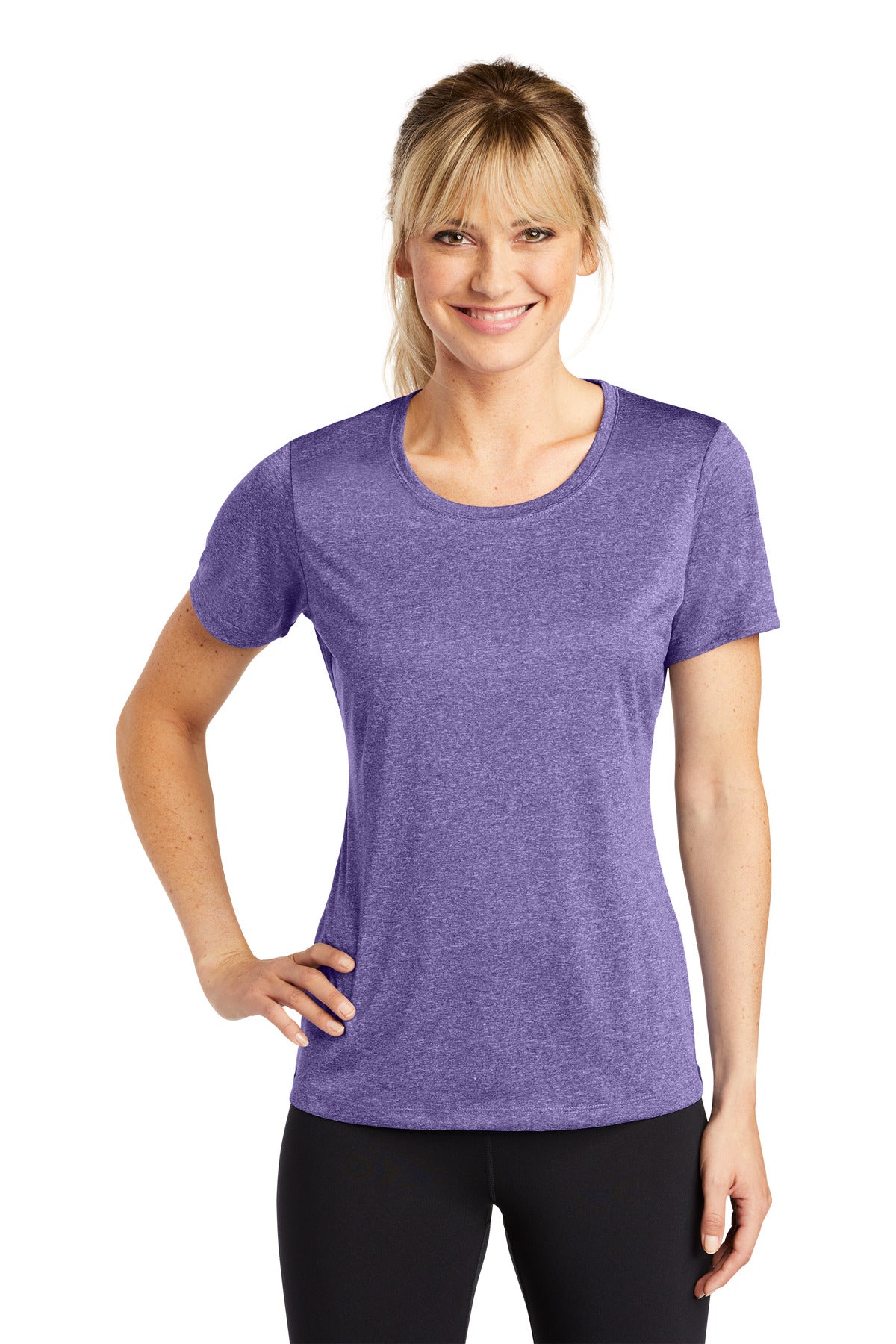 Sport-Tek® Women's Heather Contender Scoop Neck Tee