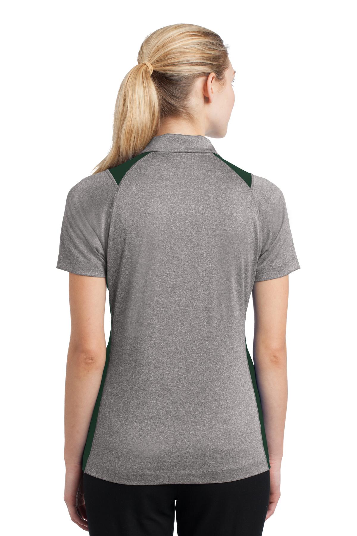 Sport-Tek® Women's Heather Colorblock Contender Polo