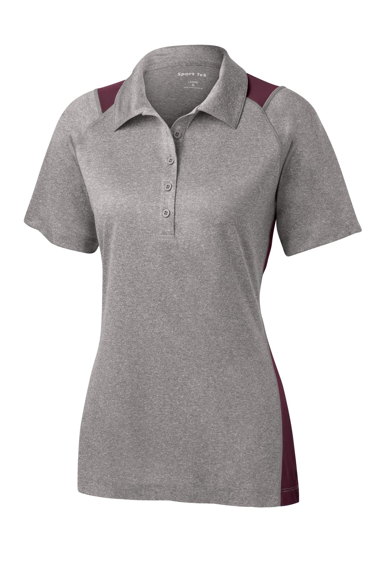 Sport-Tek® Women's Heather Colorblock Contender Polo