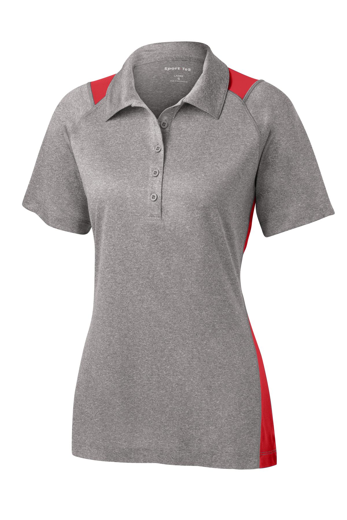 Sport-Tek® Women's Heather Colorblock Contender Polo