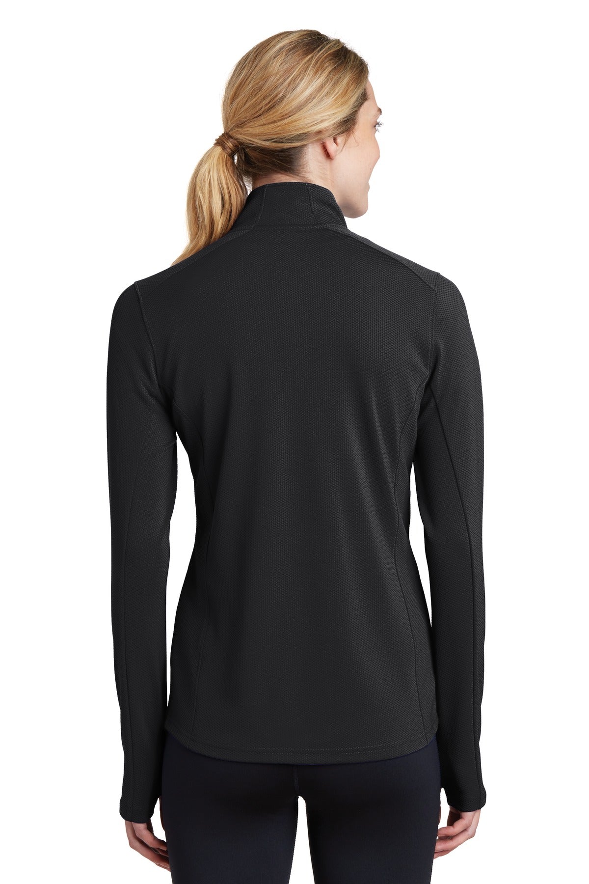 Sport-Tek® Women's Sport-Wick® Textured 1/4-Zip Pullover