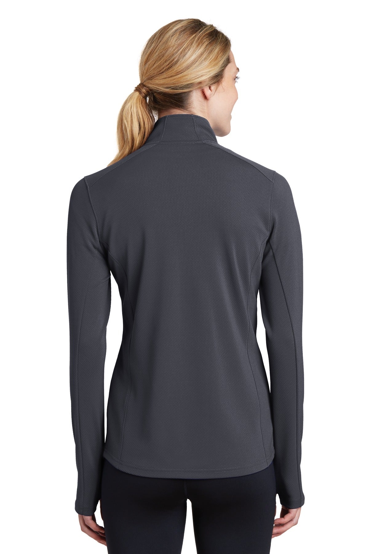 Sport-Tek® Women's Sport-Wick® Textured 1/4-Zip Pullover