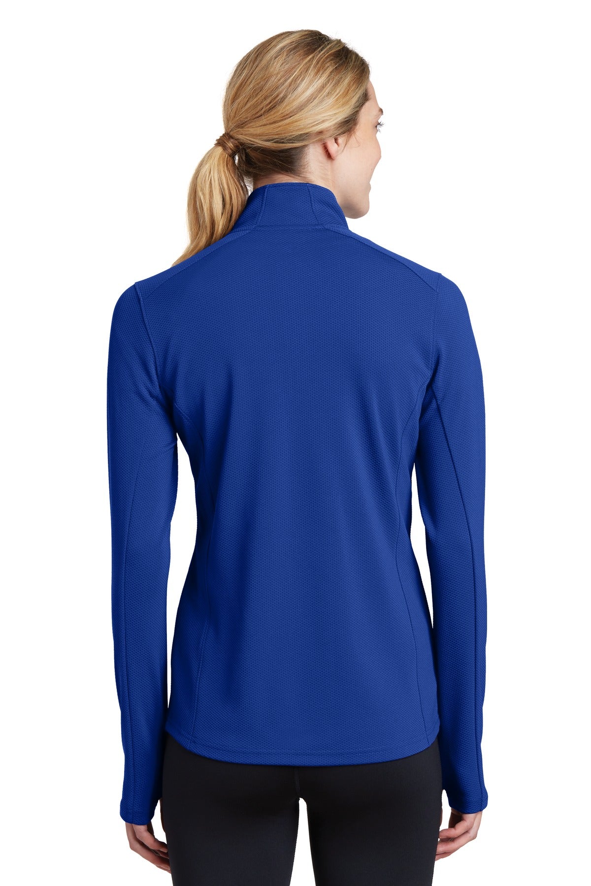 Sport-Tek® Women's Sport-Wick® Textured 1/4-Zip Pullover