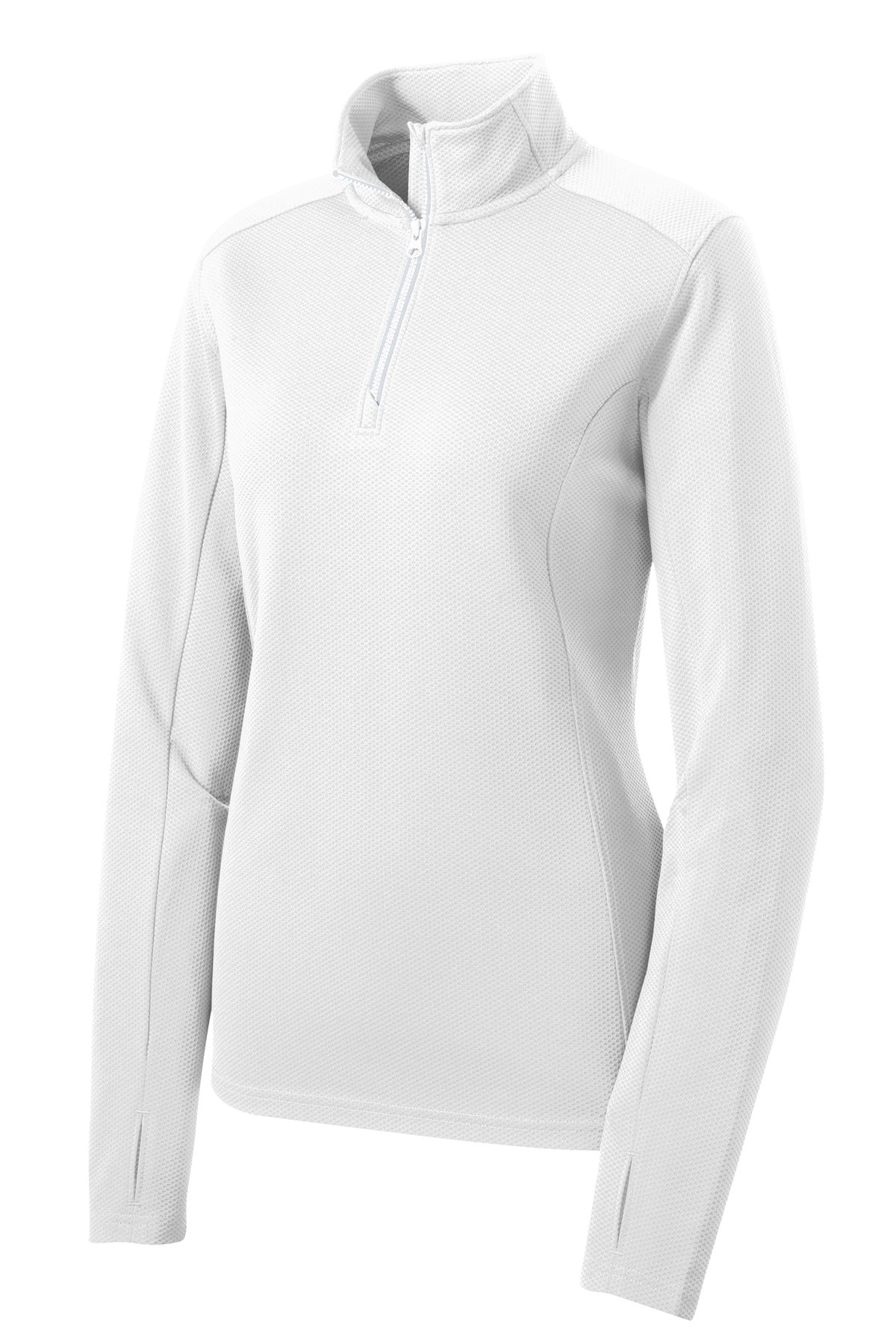 Sport-Tek® Women's Sport-Wick® Textured 1/4-Zip Pullover