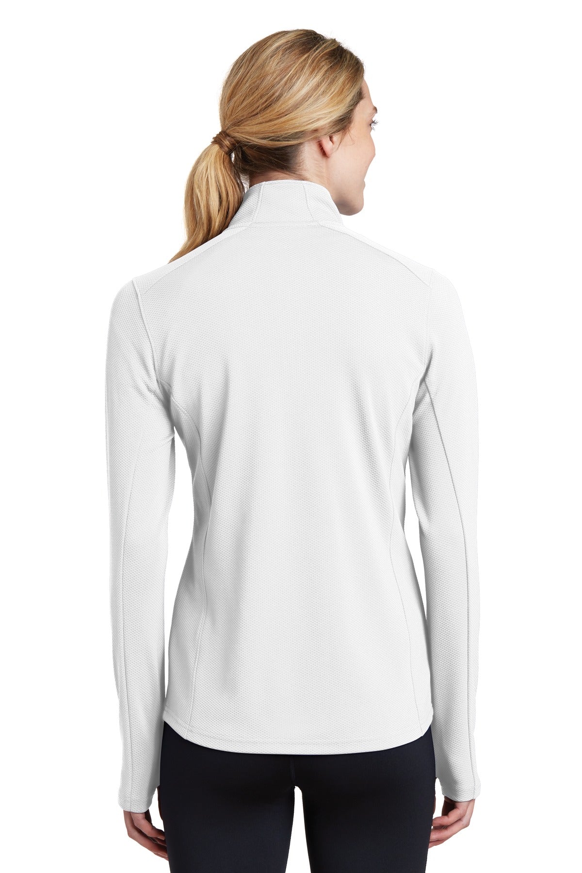 Sport-Tek® Women's Sport-Wick® Textured 1/4-Zip Pullover