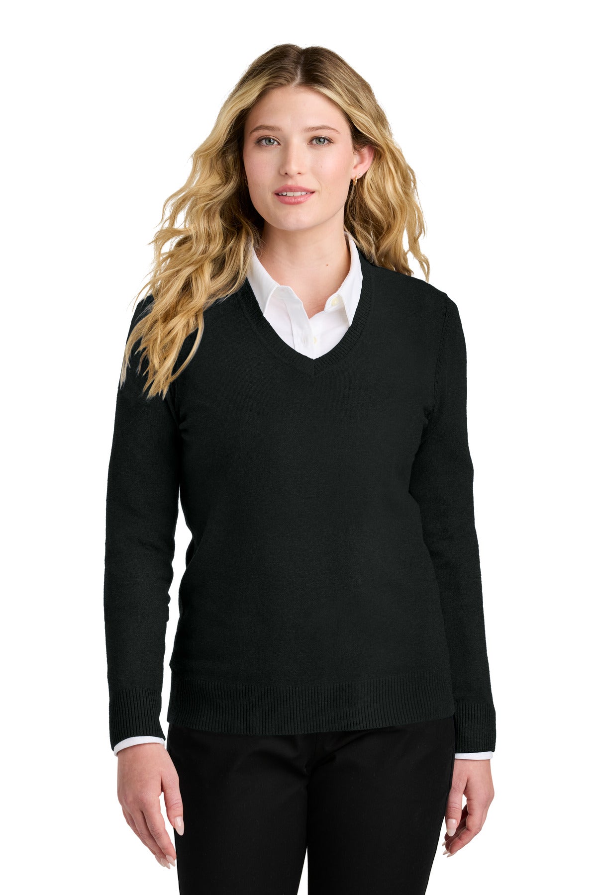 Port Authority® Women's Easy Care V-Neck Sweater