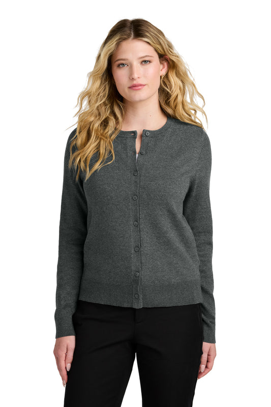 Port Authority® Women's Easy Care Crewneck Cardigan Sweater