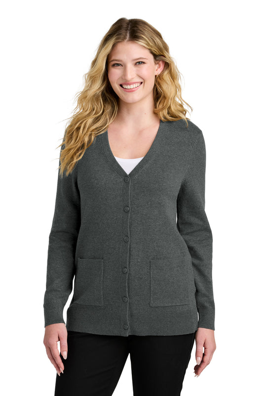 Port Authority® Women's Easy Care Button-Up Cardigan Sweater