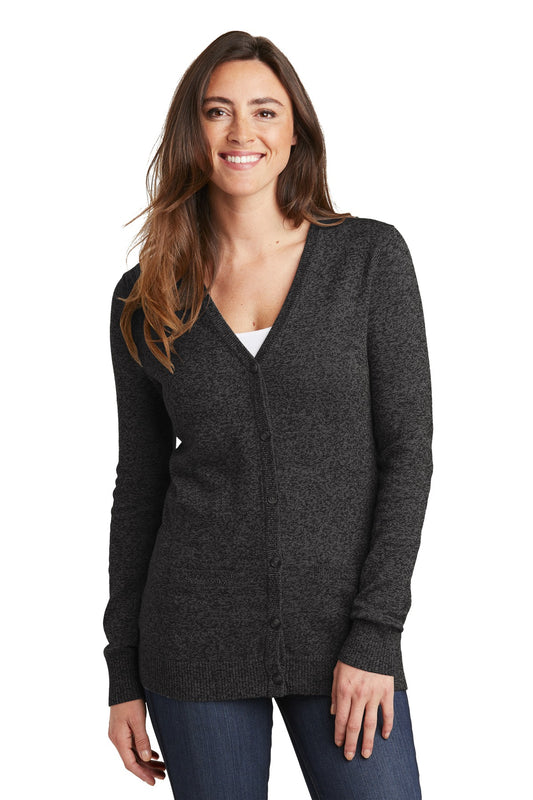 Port Authority® Women's Marled Cardigan Sweater